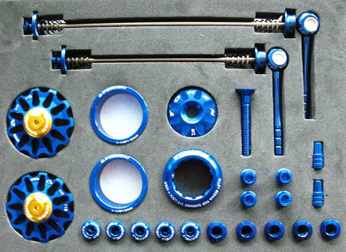 blue mtb parts